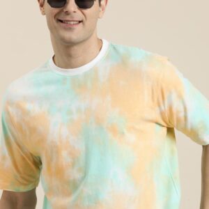 Dyed Drop-Shoulder Sleeves Pure Cotton T-shirt