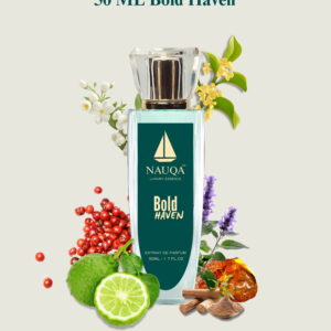 NAUQA™ BOLD HAVEN – Unisex Extrait De Parfum | Luxury Long-Lasting Fragrance | Citrusy, Spicy, Floral, Woody & Musky Notes | Premium Gift for Men & Women