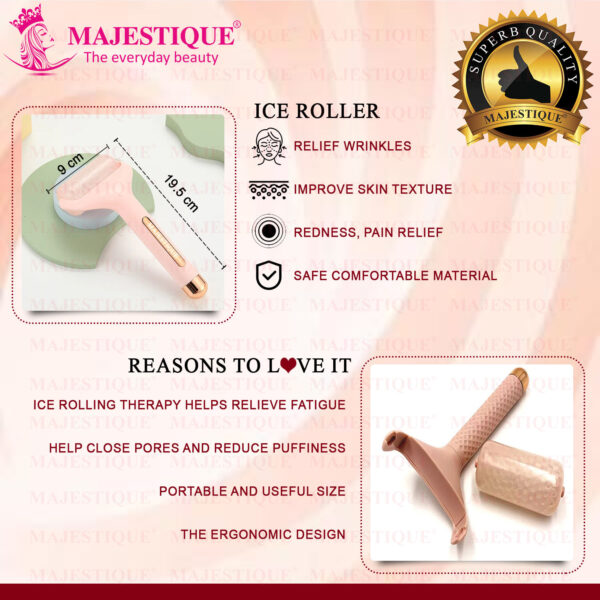 Majestique Ice Roller Massager For Face And Neck Skin Care - Reduce Anti-Wrinkles - Image 5