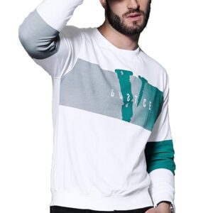 GENTLEMAN Men's Regular Fit Printed Full Sleeve T-Shirt