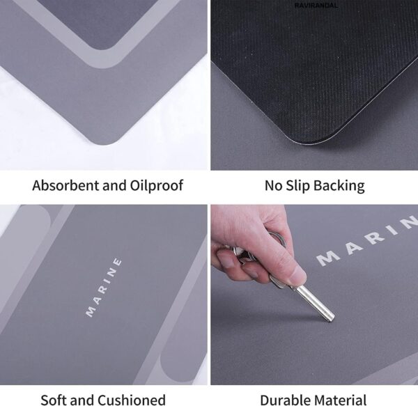Figment 2 Pcs Kitchen Mats - Waterproof Memory Foam Standing Desk Floor Mat Non Slip Kitchen Rugs, Comfort Runner Rug Floor Mat Carpets For Kitchen Home Office, Sink & Laundry(120 * 40 cm, 40 * 60 cm) - Image 6