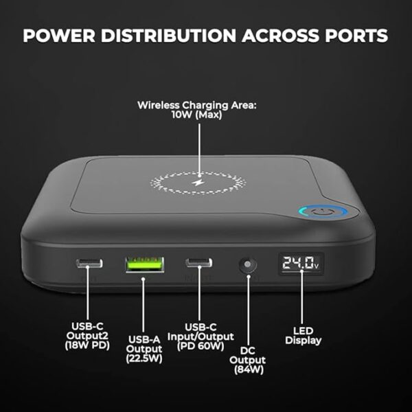 UltraProlink 24000mAh-120W Power Bank | Compatible with Laptops, Mobiles & Tablets - Image 3