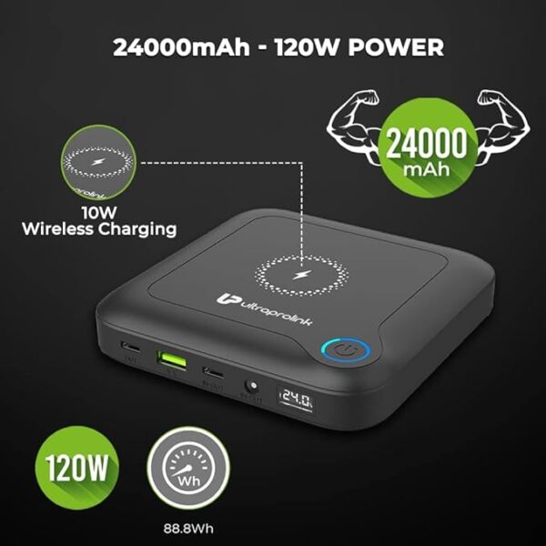 UltraProlink 24000mAh-120W Power Bank | Compatible with Laptops, Mobiles & Tablets - Image 5