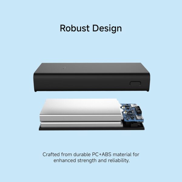 Xiaomi Power Bank 4i 20000mAh 33W Super Fast Charging PD | Power Delivery | QC 3.0|Type C Input & Output |Triple Output Ports|Classic Black|Supports Android,Apple, Tablets, Earbuds, Watches etc (MI) - Image 2