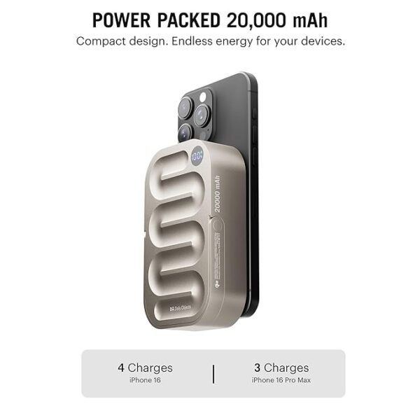 Loop Qi2 Certified Mag-Safe Compatible Aluminum Wireless Power Bank| - Image 4