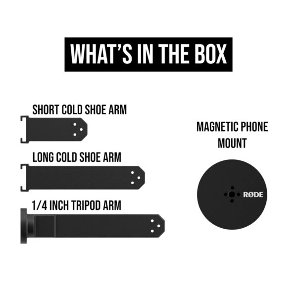 RØDE Magnetic Mount Smartphone Accessory Mount With Cold Shoe Slots and a 1/4-inch Thread (MagSafe Compatible) - Image 2