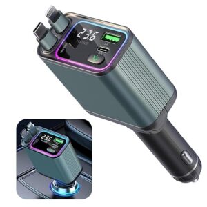 Retractable Car Charger - 4 in 1 Fast Car Charger