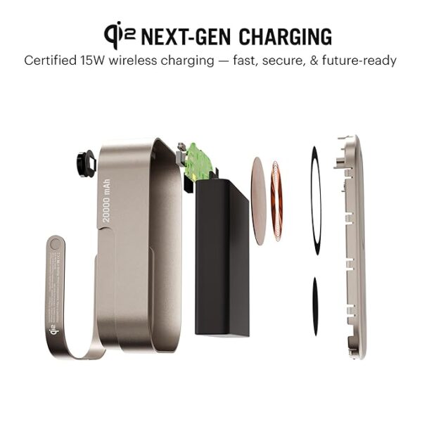 Loop Qi2 Certified Mag-Safe Compatible Aluminum Wireless Power Bank| - Image 3