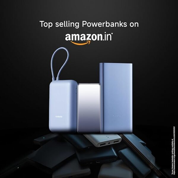 Xiaomi Power Bank 4i 20000mAh 33W Super Fast Charging PD | Power Delivery | QC 3.0|Type C Input & Output |Triple Output Ports|Classic Black|Supports Android,Apple, Tablets, Earbuds, Watches etc (MI) - Image 7