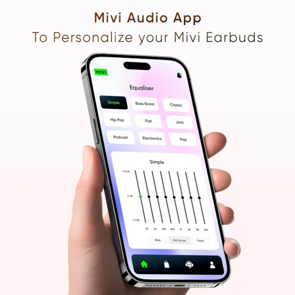 Mivi SuperPods Immersio [Flagship Launch] in Ear Ear Buds Wireless, Dolby Audio, 3D Soundstage, 60H Playtime, AI ENC, Bluetooth TWS, BT v5.4 Earbuds - Image 2