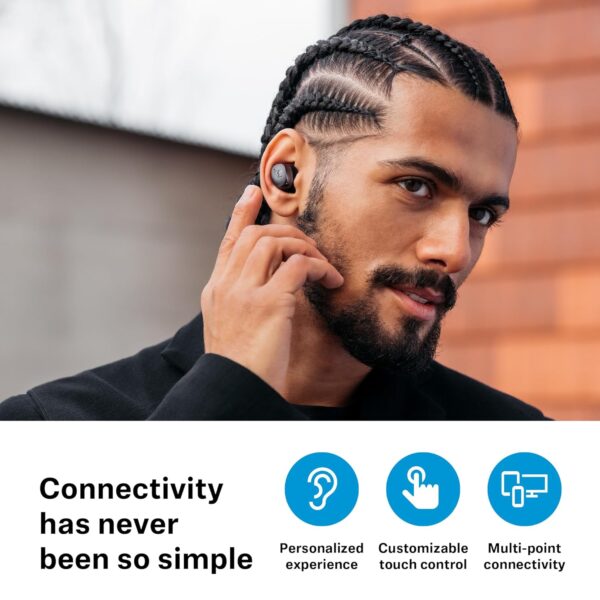 Sennheiser Momentum True Wireless 4 in Ear erabuds with BT v5.4 and AURACAST Technology, Qualcomm aptX Lossless CD-Quality Audio, Intelligent Adaptive ANC, Qi Fast Charge (Black Copper) - Image 2