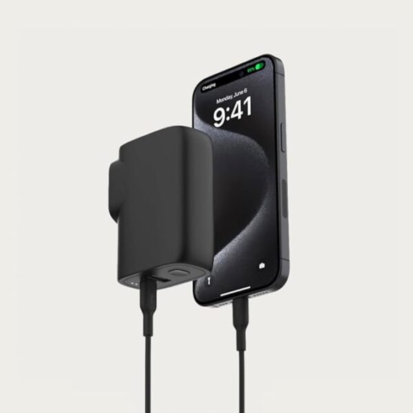 Belkin Hybrid 20W Power Bank 5000mAH + Wall Charger 25W | 2-in-1 Portable Battery Charger w/USB-C Port & USB-A Port | Travel-Friendly | Dual-Port Charging Device | 2 Year Warranty & Upto 2L CEW - Image 4