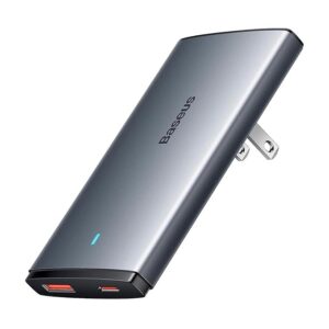 Baseus GaN5 Pro Flat Ultra Slim 65W USB-C+USB-A Wall Charger