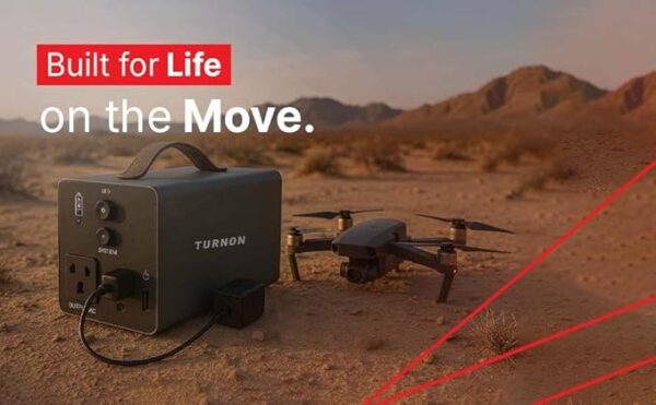 Turnon 220W Portable Power Station, 220W Battery, Camping, Road Trips, Emergency, Multi Purpose Power, and More with Power Socket, 2 USB A & 1 AC Port with LED Light. - Image 2