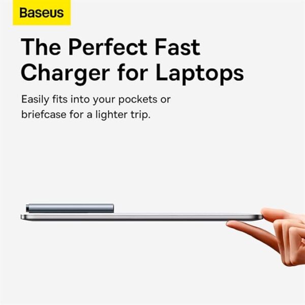 Baseus GaN5 Pro Flat Ultra Slim 65W USB-C+USB-A Wall Charger - Image 4