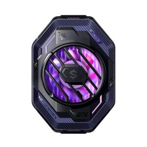 Black Shark 3 Pro Phone Cooler, Cell Phone Cooler with Semiconductor Cooling Chip, Intelligent Rapid Cooling, Compatible with 2.5-3.5 Inch Cell Phone Width for Gaming, Live Stream, Vlog, Online Video