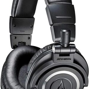 Audio-Technica ATH-M50X Professional Monitor Headphones (Black)
