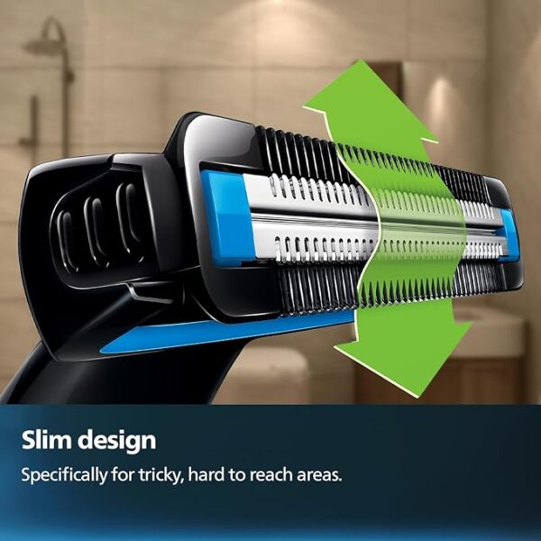 PHILIPS Bg1025/15 Showerproof Battery Powered Body Groomer For Men, Safe For All Body Areas, Including Private Parts - Image 7