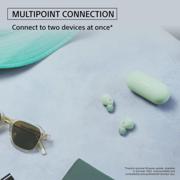 Sony WF-C700N Noise Cancellation Bluetooth Earbuds with Mic, TWS, Up to 20Hrs Battery, Adaptive Sound Control- Sage Green - Image 3