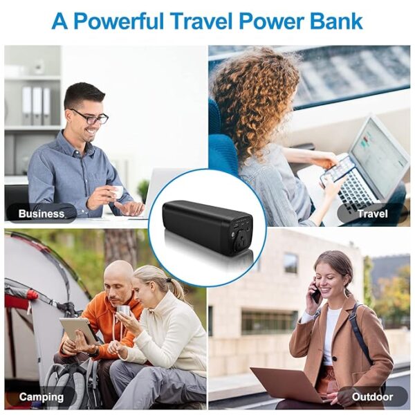 Bequest Power Bank with 100W AC Outlet, 31200mAh Portable Laptop Power Bank, 12W USB Output & 15W Type-C Output Ultra-High Capacity, Battery Backup Power Supply, Compatible with Phone, Drone, Camera - Image 3