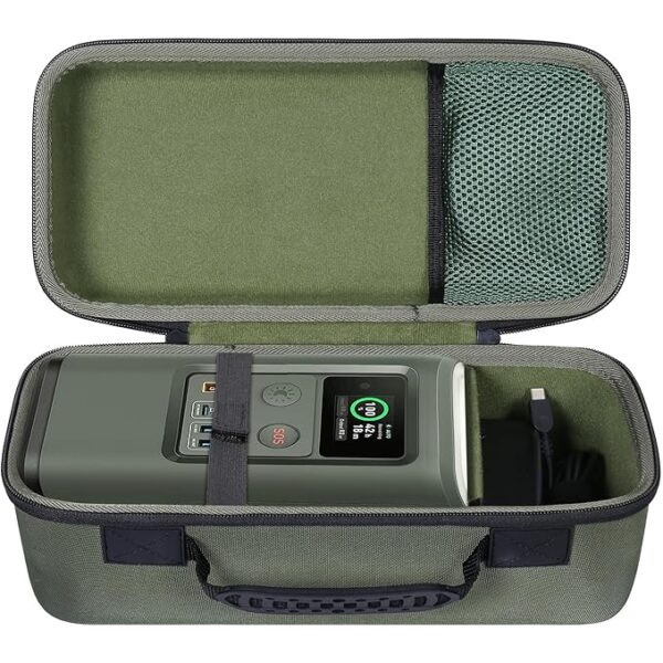 co2CREA Hard Case Compatible with Anker PowerCore Reserve 192Wh Power Bank 60,000mAh LiFePO4 Portable Charger 60W Portable Power, Green Case - Image 5