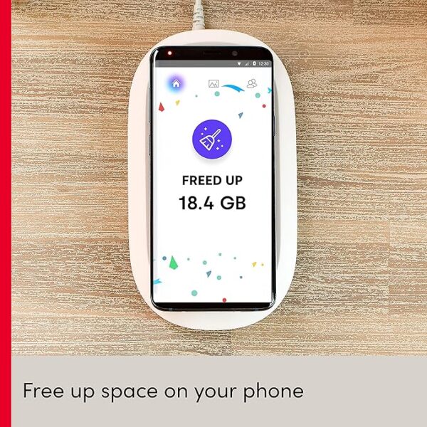 SanDisk Ixpand Wireless 10W Charger with Backup 256GB for Cellular Phones [White] - Image 3